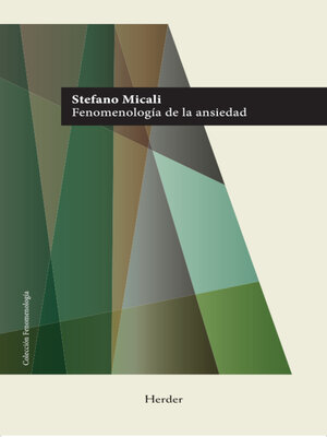 cover image of Fenomenología de la ansiedad